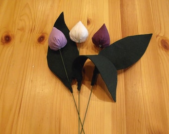 3 Tulpen aus Stoff