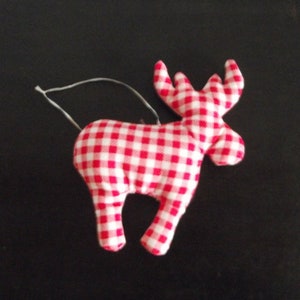 Fabric pendant moose, reindeer