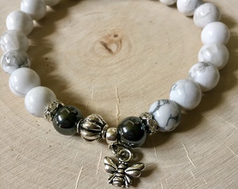 Mental Clarity, Focus and Strength Semiprecious Stone Bracelet infused with Reiki Energy