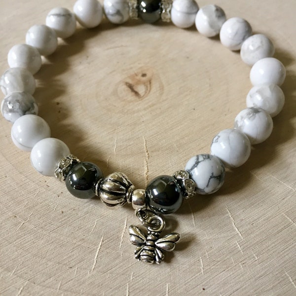 Mental Clarity, Focus and Strength Semiprecious Stone Bracelet infused with Reiki Energy