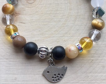 Determination, Good Decisions and Harmony Reiki Charged - Nature Inspired Stretch Bracelet