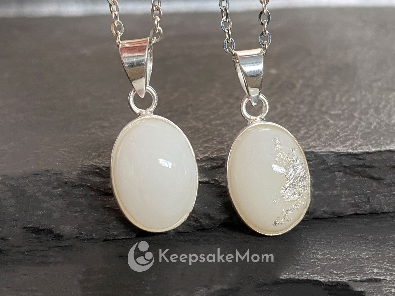 Collar de leche materna Breastmilk joyería ovalada colgante Etsy