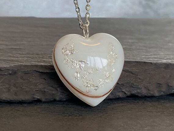 Corazón de leche materna con de plata - Etsy España