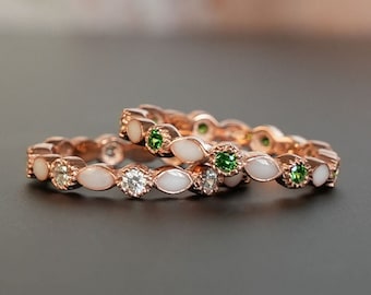 Keepsake Breastmilk Ring | Stackable Thin Band in Rose, Yellow Gold or Sterling Silver 925 | KeepsakeMom