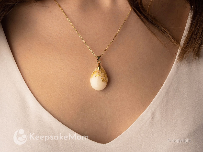 Breast milk jewelry Breastmilk necklace breastmilk teardrop Etsy