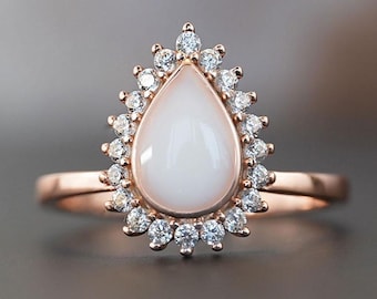 Breastmilk Art Deco Ring with oval breastmilk stone and birth month color gems and crystals. Breast milk jewelry ring. Mother's Day Gift.