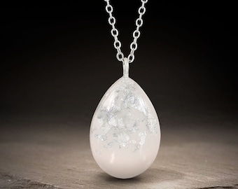 Breastmilk Jewelry Breastmilk necklace teardrop Breastmilk sterling silver drop necklace Gift for Mom "The Original" Necklace Mother's Gift