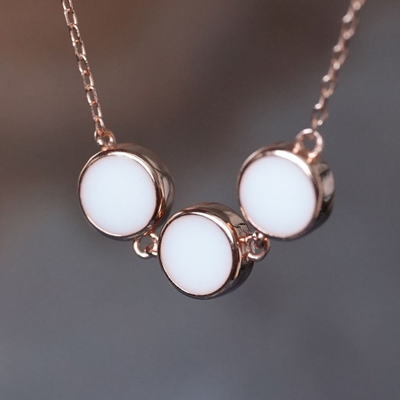 Breastmilk Jewelry Breastmilk Three Disc Necklace Breastmilk Keepsake Love You to the Moon and