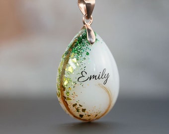 Breastmilk jewelry Breastmilk necklace Breastmilk 925 sterling silver drop Breastmilk teardrop  "Drop of Silver" Necklace Handmade item.