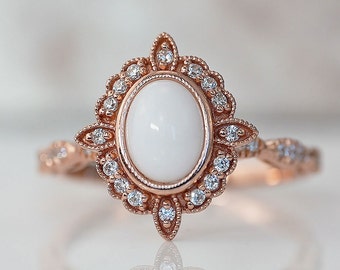 Breastmilk Art Deco Ring with oval breastmilk stone and birth month color gems and crystals. Breast milk jewelry ring. Mother's Day Gift.