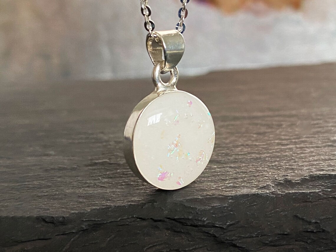 Breastmilk Jewelry Disc Necklace Round Cup With Breastmilk Etsy