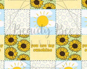 Sunshine Patchwork Seamless Pattern