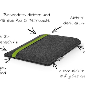 Filzhülle für PocketBook E-Reader Tasche LEON passend für alle PocketBook Modelle Bild 5