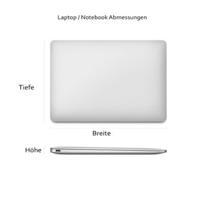 Laptop Hülle nach Maß aus Wollfilz Handmade Notebook Tasche Modell FINN Bild 8