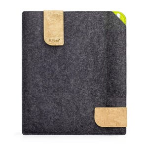 Op maat gemaakte tablettas van wolvilt geschikt voor alle tablets, e-ink tablets, notebooks / elegante beschermhoes met pennenvak KUNO van Stilbag