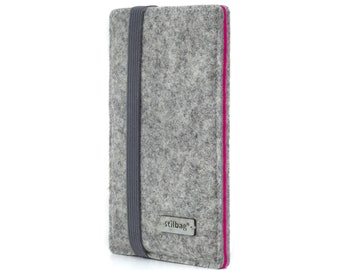 Capa de feltro de lã para celular - Ajuste perfeito para iPhone, Samsung, Google, Xiaomi, Motorola, Oppo, Fairphone e muito mais - Capa de celular feita à mão