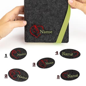 Custom Book Sleeve Made to Measure | Personalized Wool Felt Book Cover | Handmade Merino Wool Notebook Sleeve, Book Protector Gift image 7