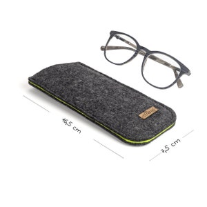 Glasses case made of soft wool felt, protective sleeve for eyewear and sunglasses, suitable for men and women image 5