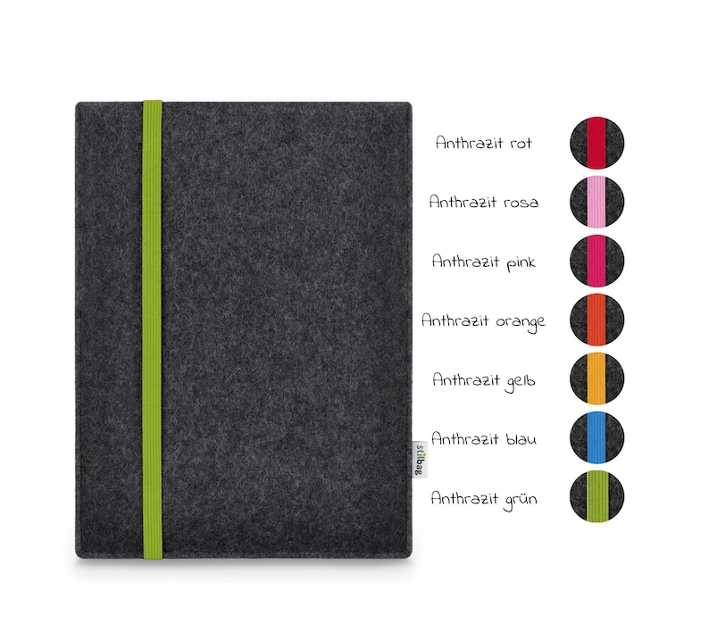 Hülle passend für MacBook Pro 13" | Pro 14" | Pro 16" aus Wollfilz || maßgeschneiderte Notebook Tasche LEON Bild 8