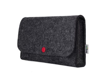 Stylish accessories bag | keyboard bag | travel bag made of wool felt