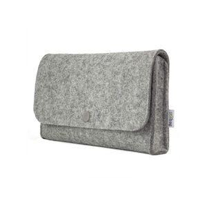 Borsa elegante per accessori | Borsa per cavi | Borsa per topi | Borsa portapenne realizzata in feltro di lana