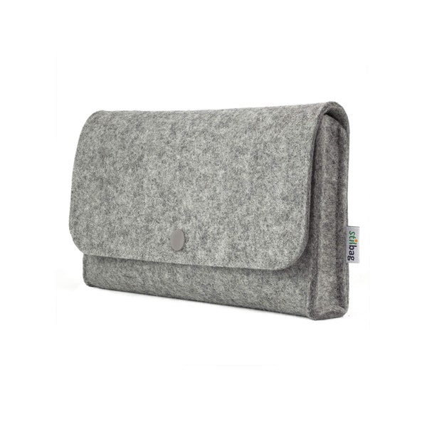 Stylish bag for accessories | cable bag | mouse bag | pen bag made of wool felt