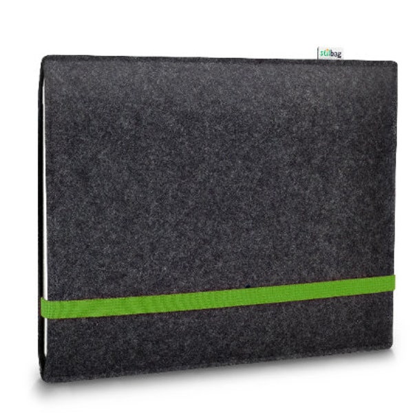 Custom made tablet sleeve || E-Ink tablet | notebook cover made of wool felt model "LEON"