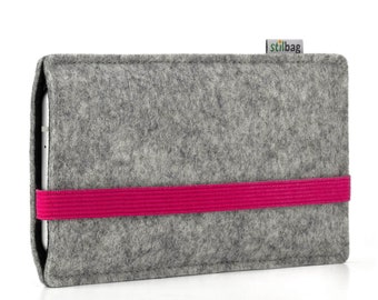 Tablet Schutzhülle Tasche Made in Germany Stilbag maßgeschneiderte Tablet-Hülle LEON Tablettasche aus Filz Farbe: anthrazit-pink Tablet Schutzhülle Tasche Made in Germany Stilbag maßgeschneiderte Tablet-Hülle LEON Tablettasche aus Filz Farbe: anthrazit-pink