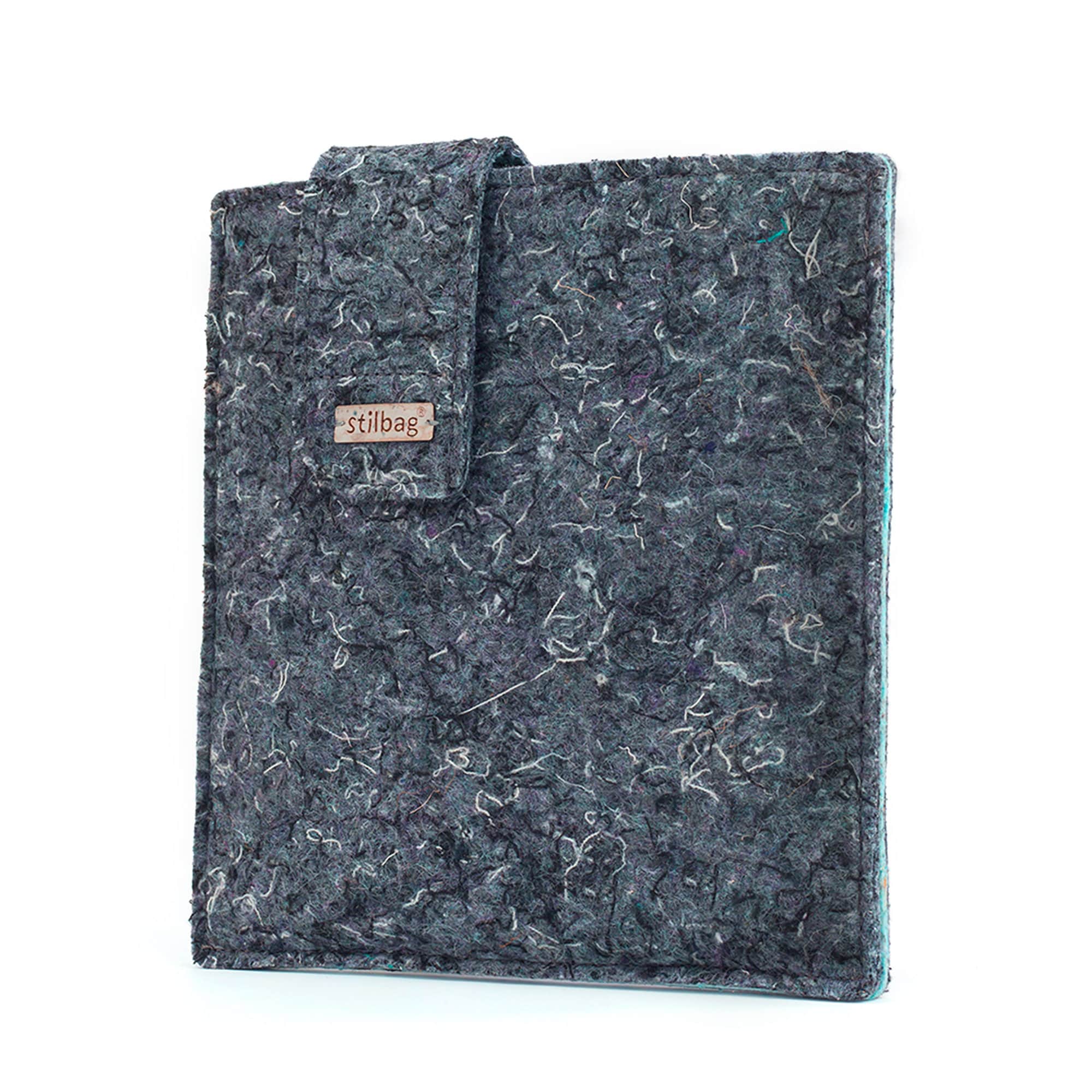 Stilbag E-Reader Tasche Für Kindle Oasis (9. Gen) - Wollfilz, Hellgrau, Mit Rosa Gummiband, Made In Germany