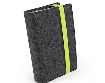 Capa de feltro de lã com bordado – Personalizada e feita à mão – Proteção para livros, Bíblias e cadernos – Ideia de presente para amantes de livros