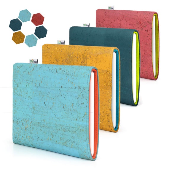 Stilbag E-Reader Hülle Finn Für Pocketbook Touch HD 3 – Filz, Made In Germany, Anthrazit/Azur