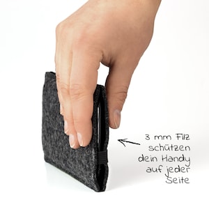 Étui pour téléphone portable sur mesure en feutre de laine // Collection FINN // Made in Germany image 4