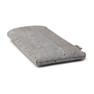 Funda para teléfono hecha a medida de corcho y fieltro de lana | Se adapta perfectamente a iPhone, Samsung, Google, Xiaomi, Motorola, Oppo, Fairphone - Color: gris moca imagen 4