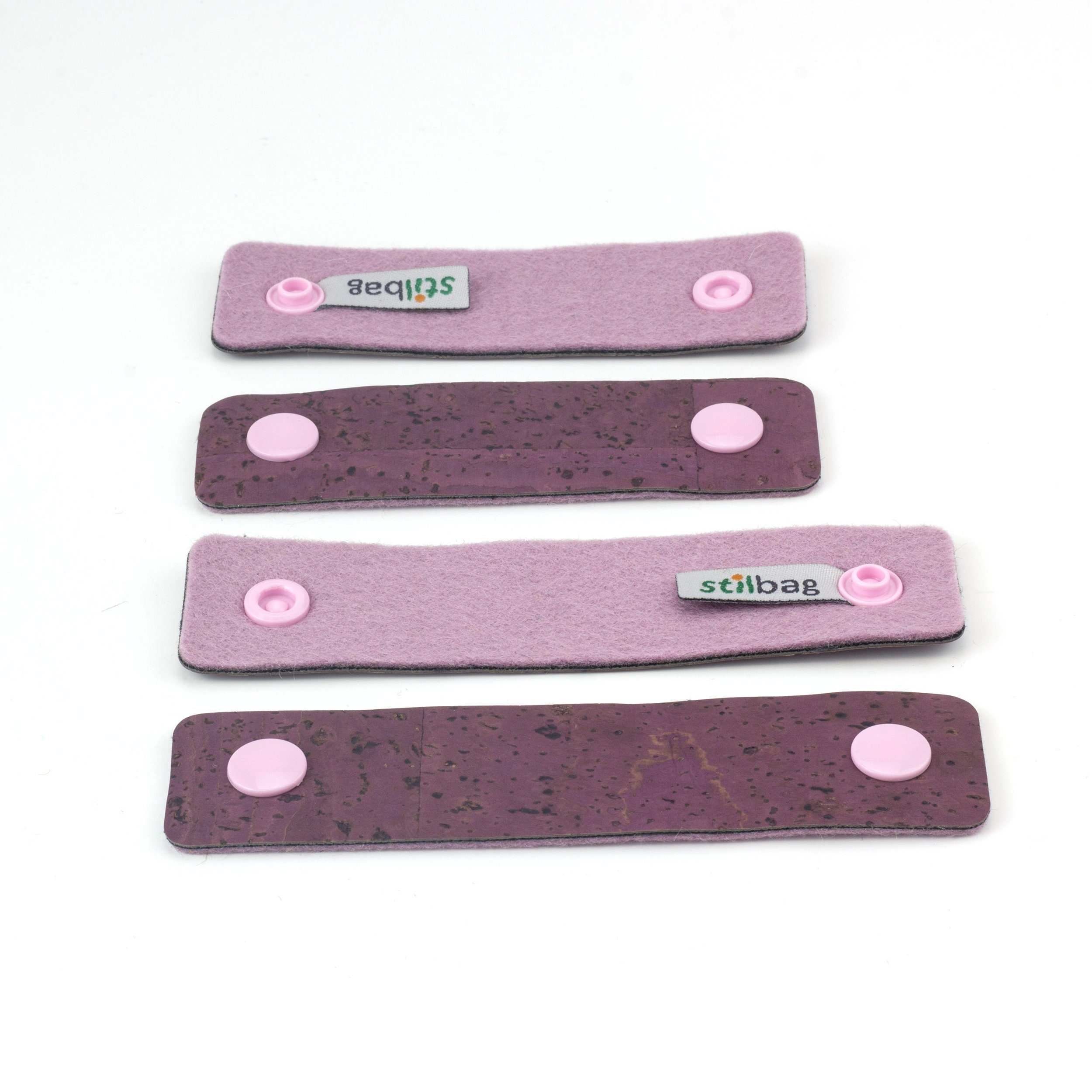AHANDMAKER 12 Stück Kabelbinder Aus Leder, 6-Farbiger Kabelhalter Mit Druckknopf, Kabelbinder