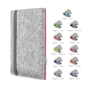 Sleeve for PocketBook made of wool felt E-Reader pouch FINN for all PocketBook models image 10