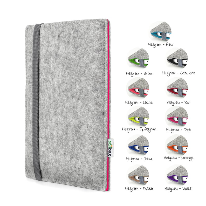 Felt sleeve Kindle Paperwhite 11th Gen 2021 // Handmade e-reader cover model FINN image 10