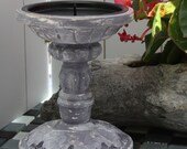 Small candle holder in the shabby vintage look candlestick