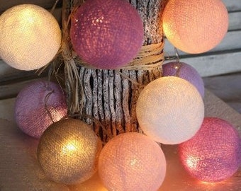Electric Cottonball fairy lights "Kihra",