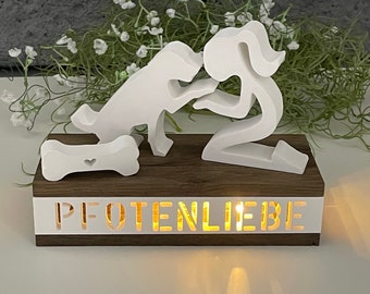 Pfotenliebe dog girl decorative set light box light box