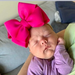 BOUTIQUE PUFF BOWS • Puff Bow Headbands | Big Newborn Bows | Stand-Up Double Stack Bows | Big Bow Headbands | Baby Big Bows | Puff Bows