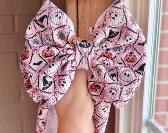 SPOOKY PINK • Halloween Headwraps & Bows