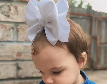 BOWS ON CLIPS • Custom Size Bows | Alligator Clips | Big Bows | Comfortable & Lightweight | Double Stacked Signature Bows