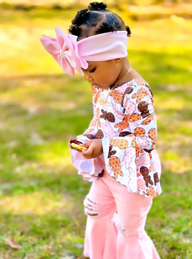 SIGNATURE BOW HEADBANDS • Sewn Secure and Pull-Proof | Custom Bow Size | Big Bows | Pull-Proof | Stretchy Soft | High Quality Handmade Bows image 4