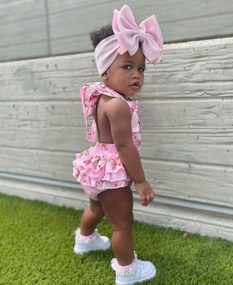 COTTON CANDY • Signature Stand-Up Headwrap | Permanently Sewn & Pull-Proof | Big Bow Headbands | Soft and Stretchy | Big Bow Headwraps image 6