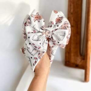 COOKIES & MILK • Christmas Signature Headwraps and Bows | Soft and Stretchy | Sewn Secure and Pull-Proof | Big Christmas Bows