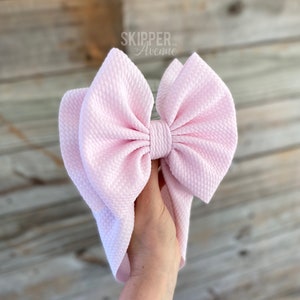 COTTON CANDY • Signature Stand-Up Headwrap | Permanently Sewn & Pull-Proof | Big Bow Headbands | Soft and Stretchy | Big Bow Headwraps