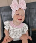 SCALLOPED BOWS • Scallop Bow Headwraps | Stand-Up Bows | Permanently Sewn & Pull-Proof | Big Bow Headband | Soft Stretchy