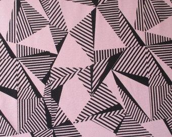 Jersey MALO pink/black 0.5 m, triangles, women's jersey