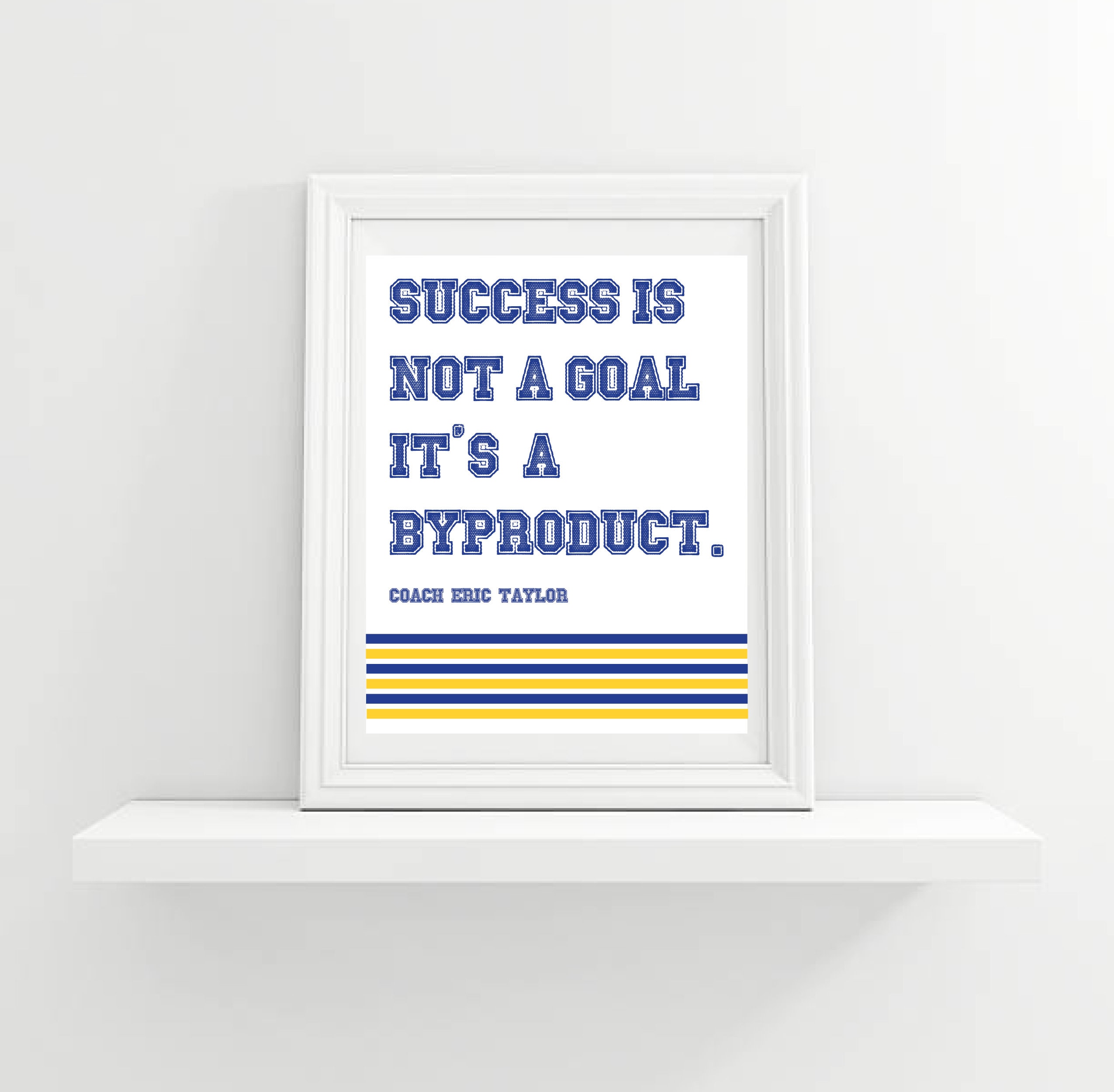 Coach Eric Taylor Quote Clear Eyes Full Hearts Can T Etsy