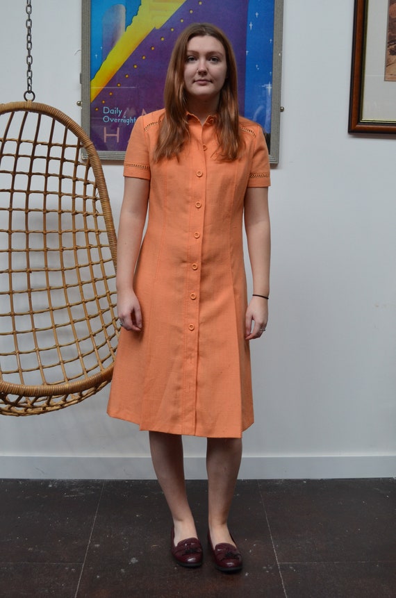 orange shift dress uk